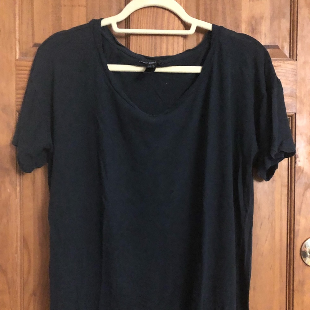 Mango Basics Black Knit Top